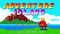Adventure Island 1991, PC Engine,  Side-Scrolling type, Fun Game, Intro, Demo, First 10 minutes
