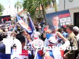 #Nacionales TN / Cientos de nacionalistas marchan en Dajabón en repudio a canal que construye el gobierno haitiano.