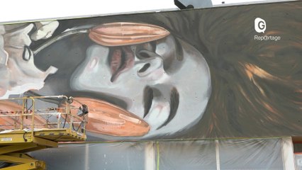 Reportage - Sassenage accueille l'artiste Lula Goce pour la 7ème édition du Street art festival