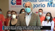 Madrid cierra el primer hotel medicalizado que se abrió en España al bajar la incidencia del Covid