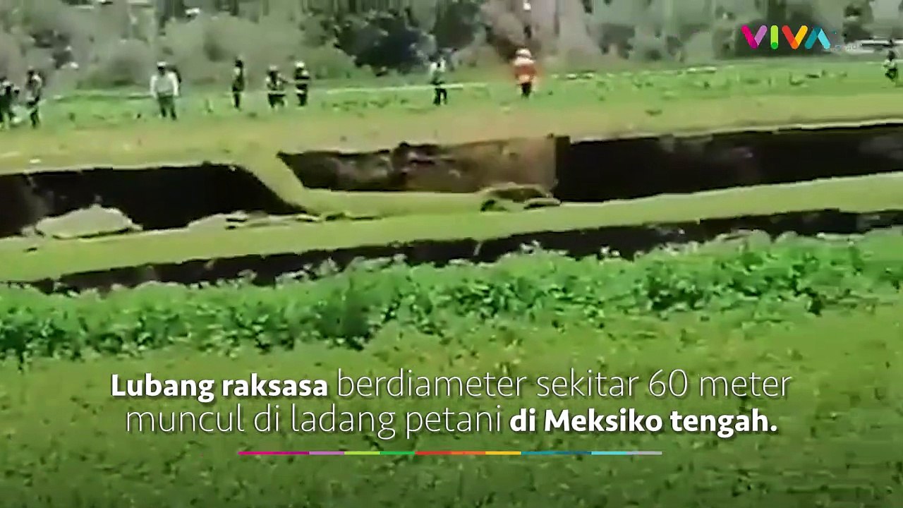 Lubang Raksasa 60 Meter Muncul di Meksiko