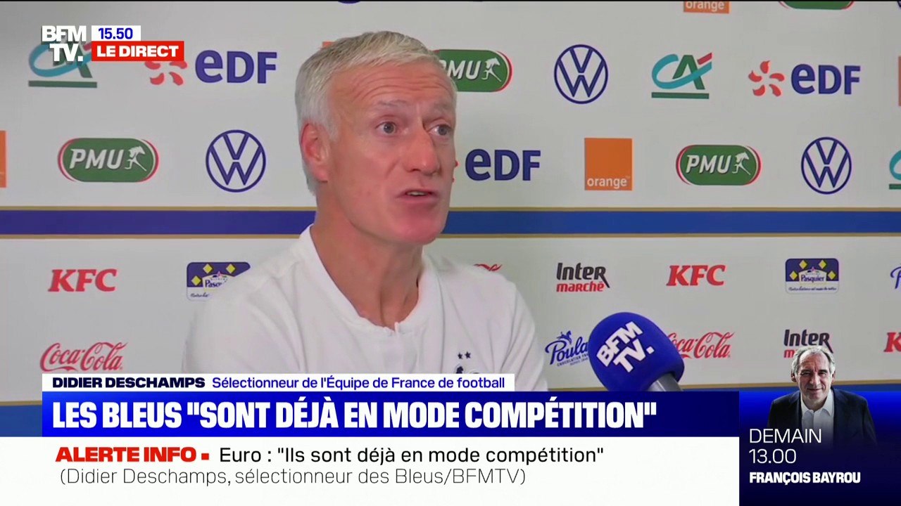 Didier Deschamps sur le retour de Karim Benzema: "Il rentre naturellement dans un groupe de joueurs qu'il connaît"