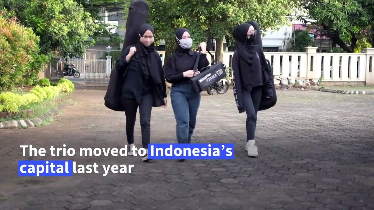 Indonesia's hijab headbangers trade village life for metal heaven