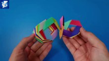 How to make an origami rainbow ring