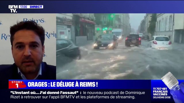 Arnaud Robinet, maire de Reims: Deux mois de pluie sont tombés en quelques minutes