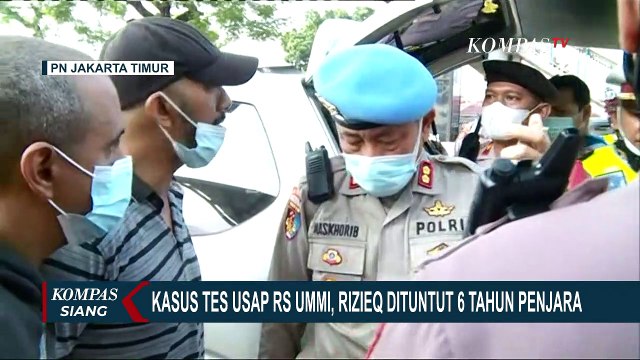 Rizieq Shihab Dituntut 6 Tahun Penjara pada Kasus Tes Swab RS Ummi