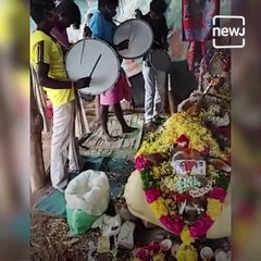Villagers Unitedly Hold Funeral service For the Jallikattu Bull