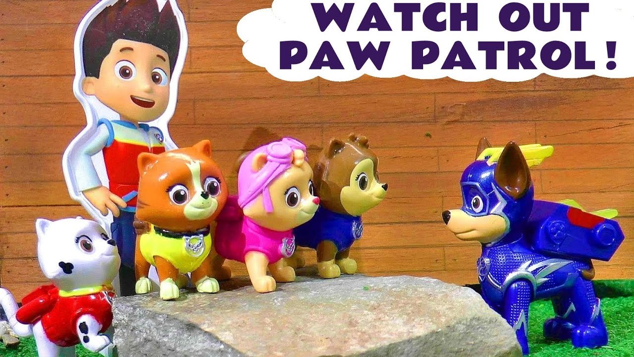 Paw Patrol Charged Up Mighty Pups Prank Rescue with the Kitty Crew and the Funny Funlings in this Family Friendly Full Episode English Toy Story Video for Kids from Kid Friendly Family Channel Toy Trains 4U
