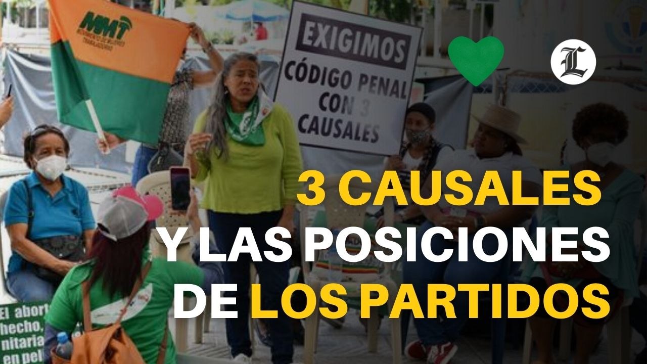 Las 3 causales y las posiciones de los partidos políticos