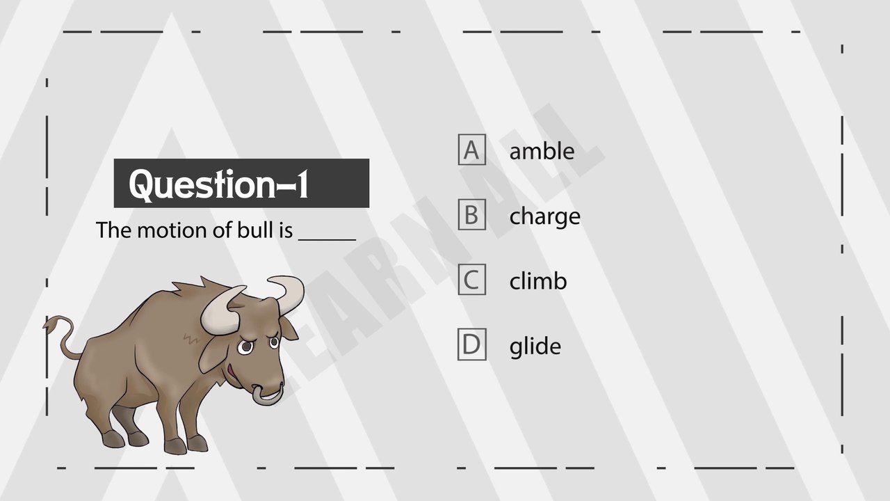 ANIMALS AND THEIR MOTION MCQ test