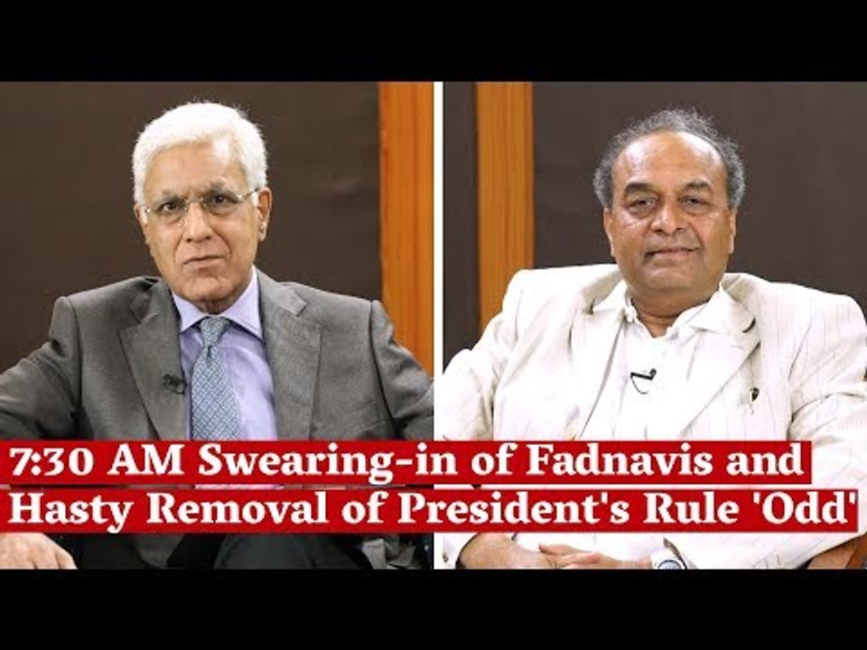 'Odd' but Legal: Devendra Fadnavis Lawyer Mukul Rohatgi on the 730 AM Swearing-in of Maharashtra CM