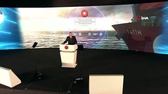 Cumhurbaşkanı Erdoğan, Fatih Sondaj gemisi Amasra 1 kuyusunda 135 milyar metreküp yeni bir doğalgaz keşfi daha yaptı