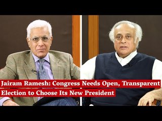 Jairam Ramesh: Congress Needs Open, Transparent Election to Choose Its New President | Karan Thapar