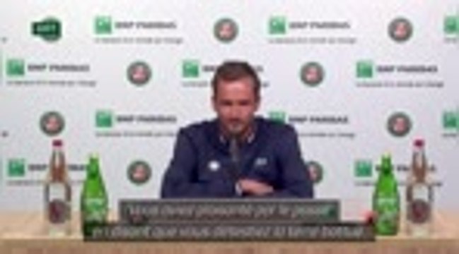 Roland-Garros - Medvedev : Quand j'étais jeune, je détestais le poisson