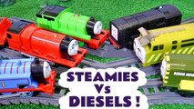 Thomas the Tank Engine Steamies versus Diesels Full Episodes English with the Funny Funlings in these Family Friendly Toy Trains Story Videos for Kids from Kid Friendly Family Channel Toy Trains 4U