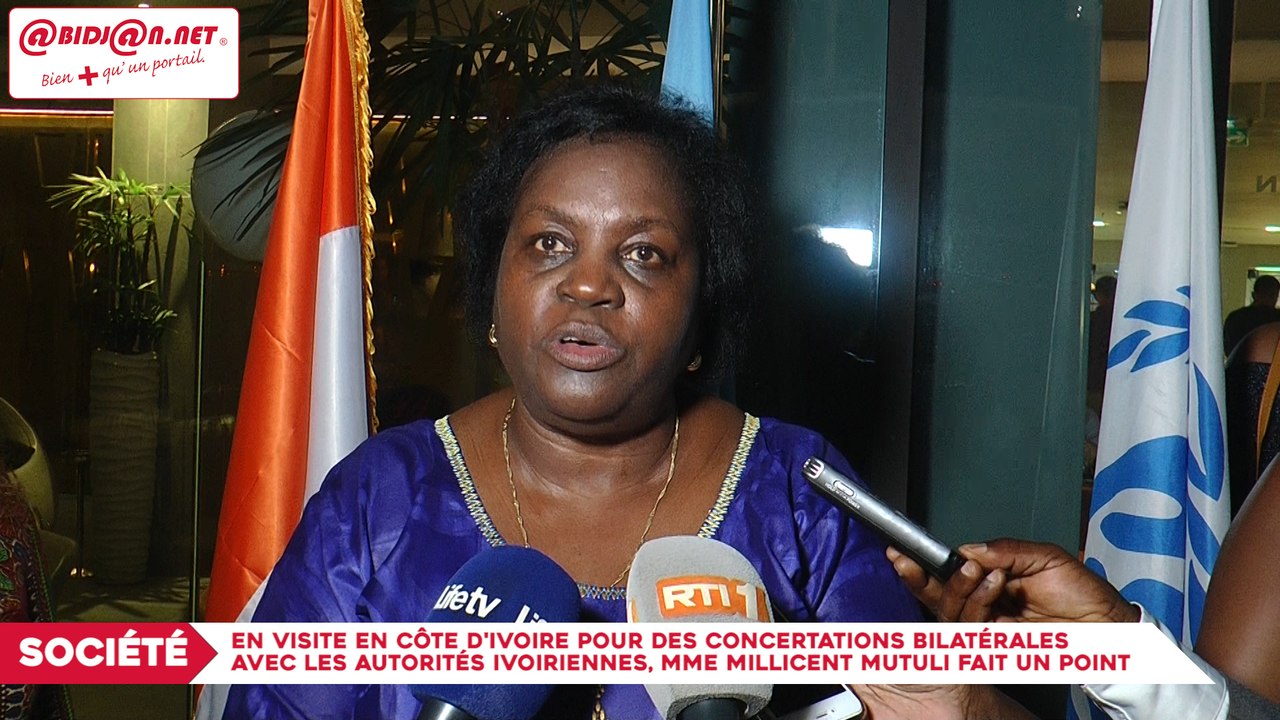 En visite en Côte d'ivoire pour des concertations bilatérales avec les autorités ivoiriennes, Mme. Millicent Mutuli fait un point