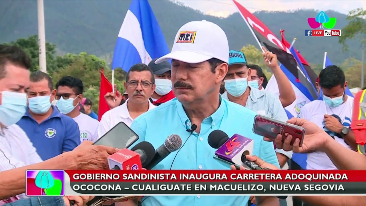 Nicaragua inaugura carretera adoquinada entre Ococona y Cualiguate en Macuelizo, Nueva Segovia