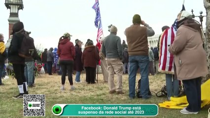 Facebook- Donald Trump está suspenso da rede social até 2023