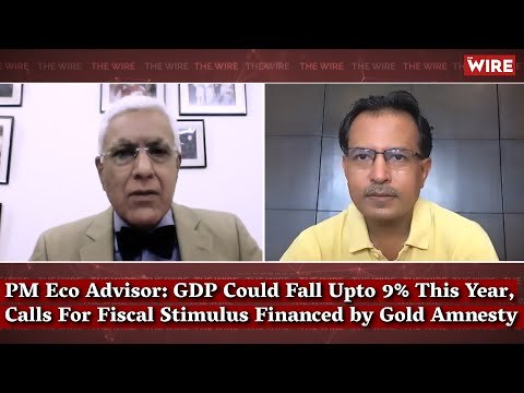 PM Eco Advisor: GDP Could Fall Upto 9% This Year, Calls For Fiscal Stimulus Financed by Gold Amnesty