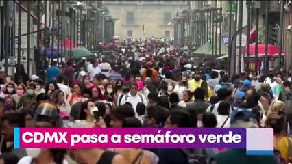CDMX pasa a semáforo verde a partir del lunes
