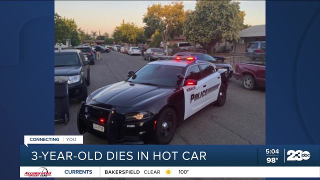 3-year-old dies in Visalia after being left in a car in triple-digit heat