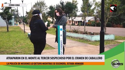 Atraparon en el monte al tercer sospechoso por el crimen de Caballero