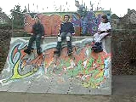 Gamelle d'un débutant en roller