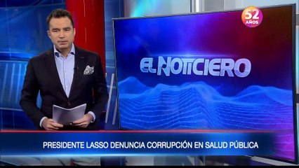 Presidente Lasso denuncia corrupción en Salud Pública