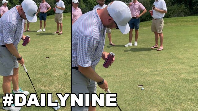 One Handed Putting Drill At The Barstool Classic