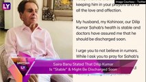 Dilip Kumar Health Update: Saira Banu Shares Latest Photo Of The Legend, Says He Is Stable, Might Be Discharged Soon