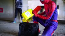 Superheroes Galaxy war Spiderman vs Power Rangers Nerf gun Snake Five head Zombie Nerf war Cosplay