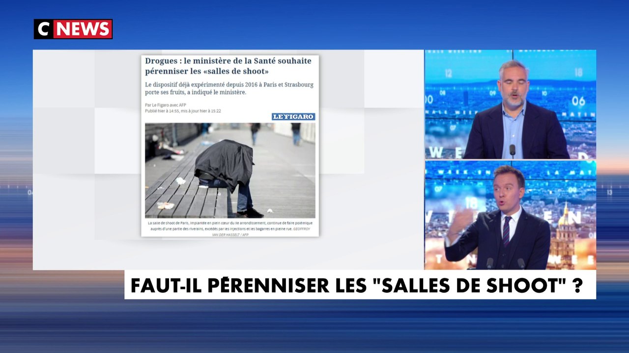 Guillaume Bigot : « Il va proposer des salles pour que les gens consomment ces produits donc, il interdit avec la main gauche et il autorise avec la main droite, c'est de la schizophrénie totale.»