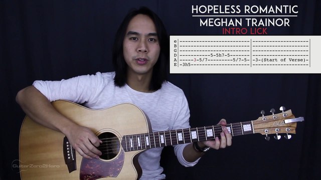Hopeless Romantic Meghan Trainor Guitar Lesson Tutorial + Acoustic Cover