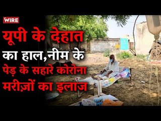 Glucose Drips Hanging from Neem Trees, COVID Patients Underneath: UP Village's Makeshift Hospital