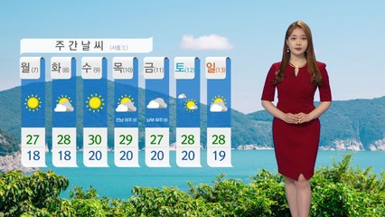 [날씨] 내일 '현충일' 오늘보다 더워...충청 이남 '소나기' / YTN