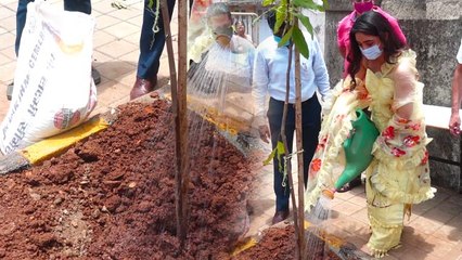 Ashnoor Kaur Spotted on World Environment Day planted Tress check out the Video | FilmiBeat