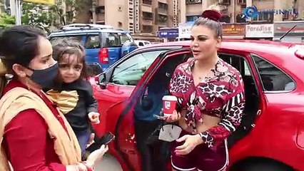 Rakhi sawant Spotted In Andheri Reaction On Peral V Puri