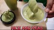 Homemade Baby Food Ideas 6-9 Mo/ Rice And Peas. Idées Repas Pour Bébés 6-9 Mois/Riz Aux Petits Pois