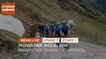 #Dauphiné 2021- Étape 7 / Stage 7 - Movistar accélère / Movistar taking control
