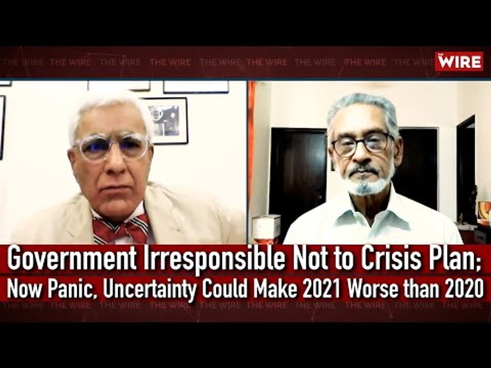 Government Irresponsible Not to Crisis Plan; Now Panic, Uncertainty Could Make 2021 Worse than 2020
