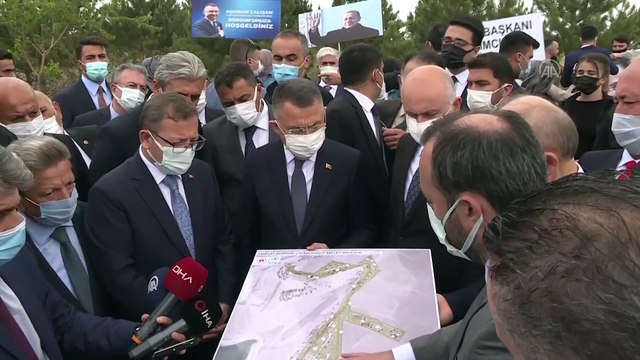 YOZGAT - Cumhurbaşkanı Yardımcısı Oktay, Sorgun'da millet bahçesi alanında inceleme yaptı (2)