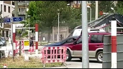 Doğalgaz borusu patladı