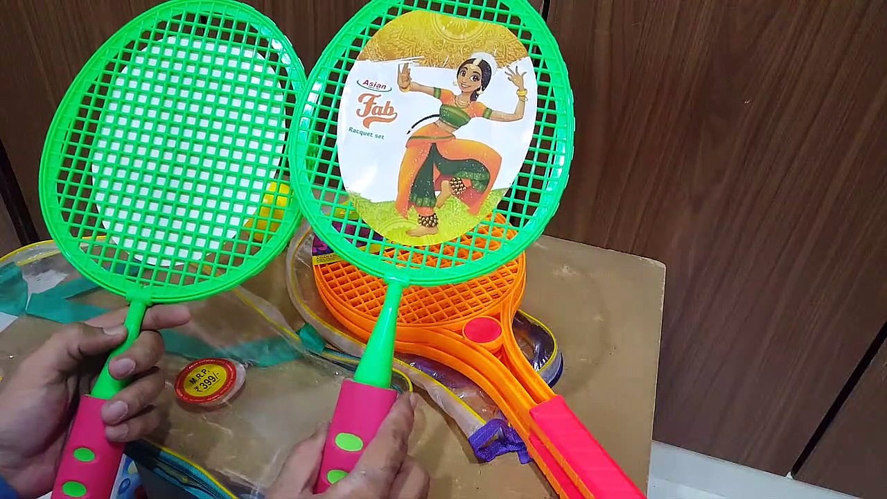 Unboxing and review of Asian Agencies plastic badminton for kids fun and gift