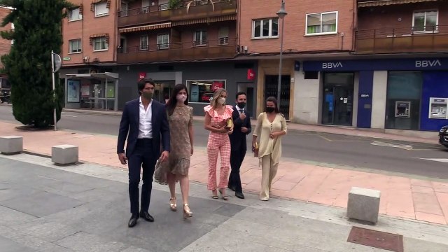 María García de Jaime y Tomás Páramo bautizan a su hija Catalina