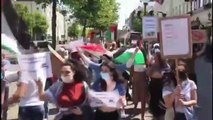 Göteborg'de İsrail'in Filistin'e yönelik saldırıları protesto edildi