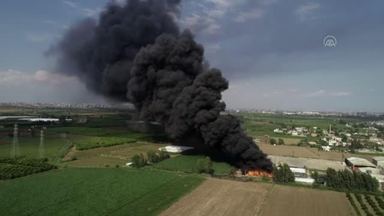 Son dakika haberi | Geri dönüşüm tesisinin bahçesinde çıkan yangına müdahale ediliyor