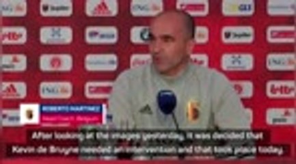 Tải video: De Bruyne needed surgery but will join the squad for Euros - Martinez