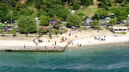 Bebek ve Beylikdüzü Sahilleri'nde kısıtlamasız ilk Cumartesi yoğunluğu