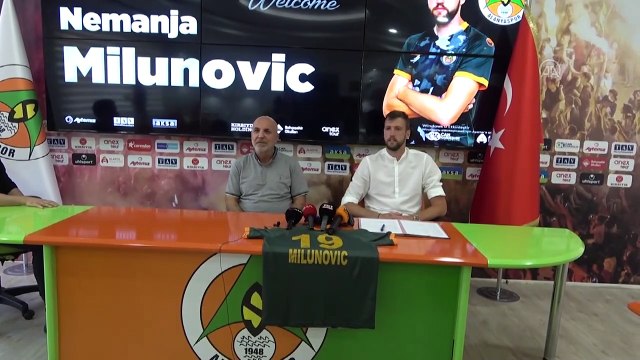 ANTALYA - Aytemiz Alanyaspor, Nemanja Milunovic ile iki yıllık sözleşme imzaladı