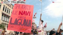 Venetians protest against the impact of cruise ship tourism